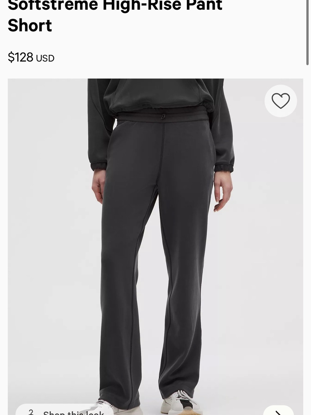 lululemon athletica Wide-Leg Softstreme Pants in Black size 4
